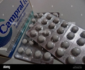 Acheter acamprosate - Illustration de comprimés d'acamprosate