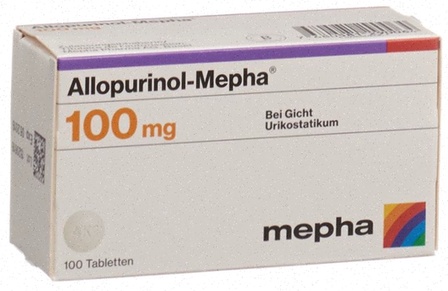 Acheter Allopurinol – Illustration d'un comprimé et d'un flacon