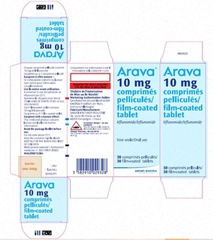 Acheter Arava - illustration de comprimés de léflunomide