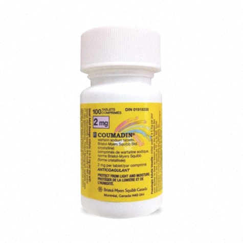 Acheter Coumadin - Illustration d'une boîte de comprimés de warfarine