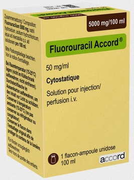 Flacon et comprimés de Fluorouracil – Médicament anticancéreux