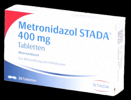 Métronidazole - comprimés et boite