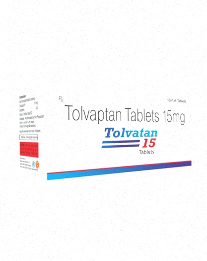 Tolvaptan – illustration d’un comprimé et d’un calendrier de prise