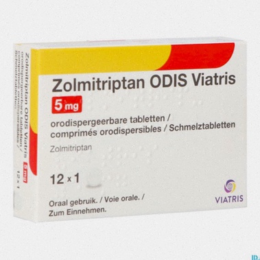 Acheter Zolmitriptan – Illustration de pilules et boîte de médicament