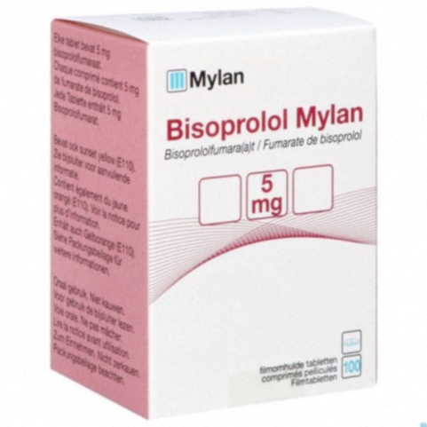 Illustration d'une boîte de Bisoprolol et d'un clavier pour achat en ligne