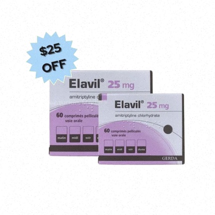 Elavil comprimés et boîte