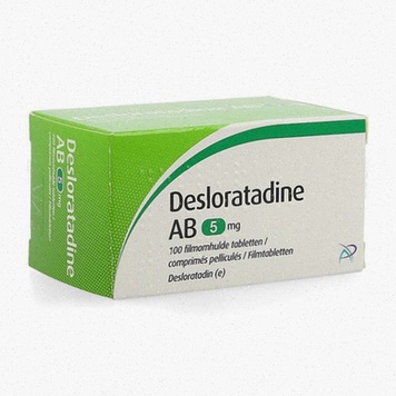 Acheter Desloratadine - Illustration d'un comprimé et d'une feuille de menthe